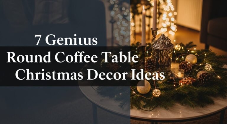 7 Genius Round Coffee Table Christmas Decor Ideas [year]