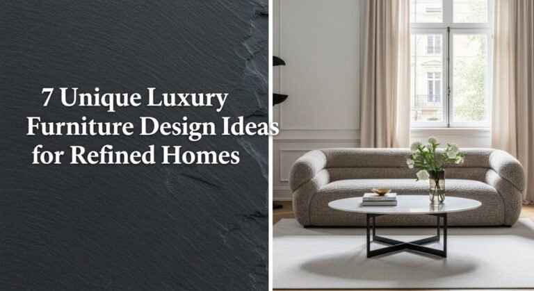 7 Unique Luxury Furniture Design Ideas for Refined Homes