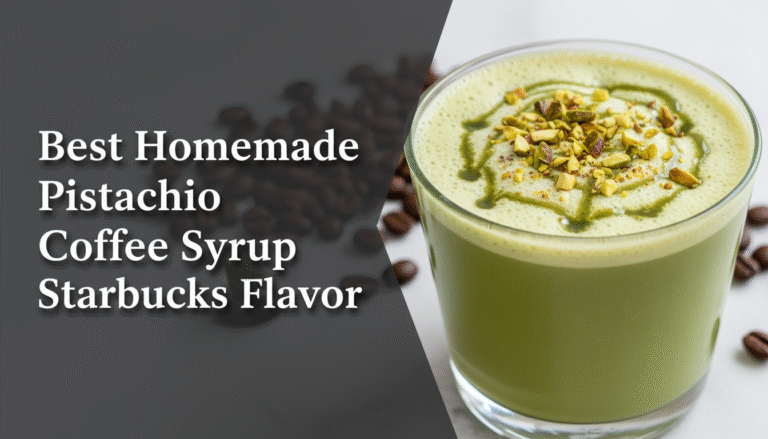 Best Homemade Pistachio Coffee Syrup Starbucks Flavor