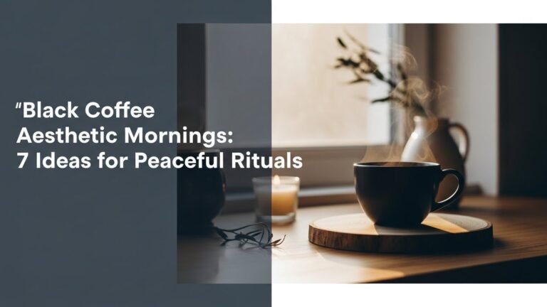 Black Coffee Aesthetic Mornings: 7 Ideas for Peaceful Rituals