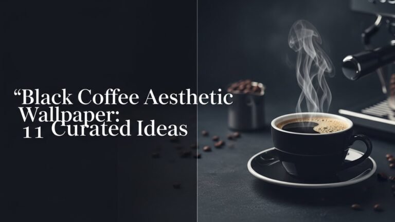 Black Coffee Aesthetic Wallpaper: 11 Curated Ideas in [year]