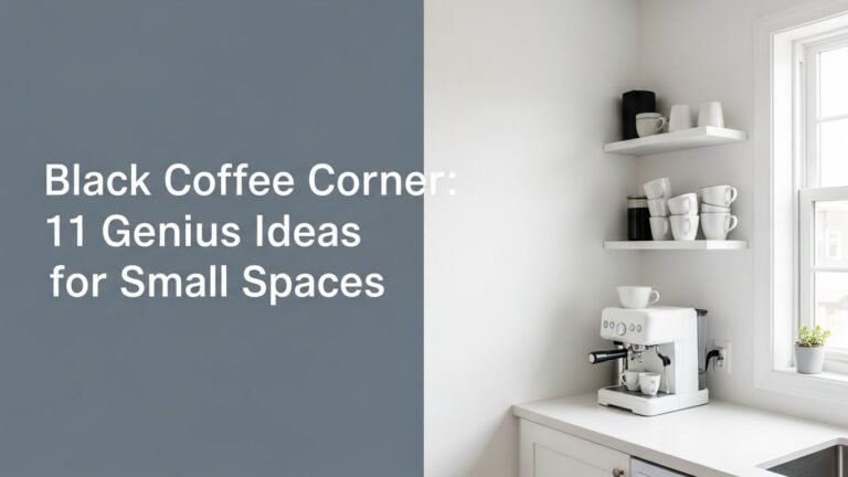 Black Coffee Corner: 11 Genius Ideas for Small Spaces 7 Black Coffee Corner: 11 Genius Ideas for Small Spaces