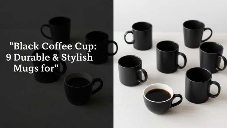 Black Coffee Cup: 9 Durable & Stylish Mugs for [year]