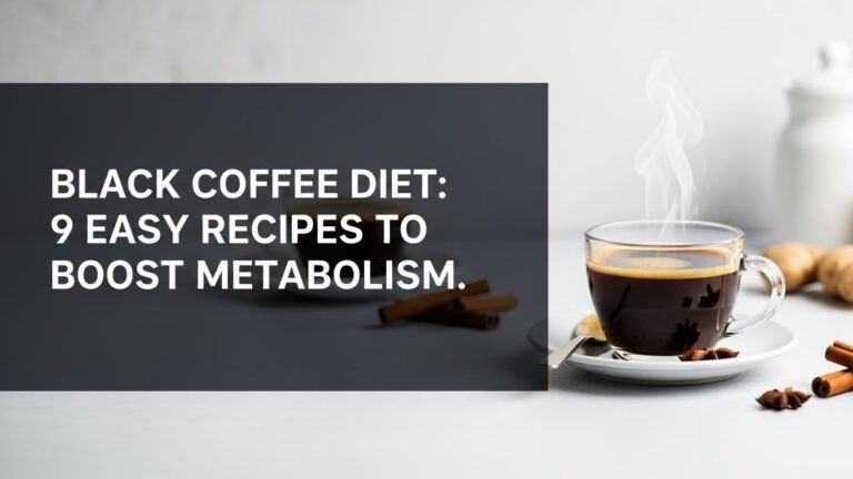 Black Coffee Diet: 9 Easy Recipes to Boost Metabolism