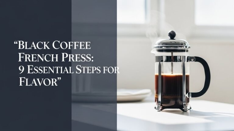 Black Coffee French Press: 9 Essential Steps for Flavor