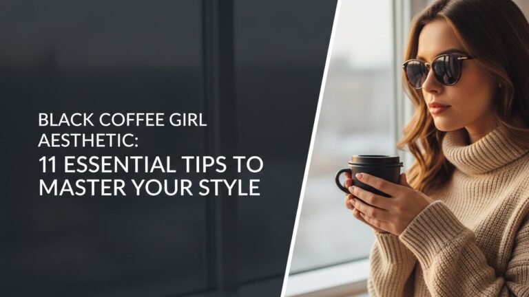 Black Coffee Girl Aesthetic: 11 Essential Tips to Master Your Style