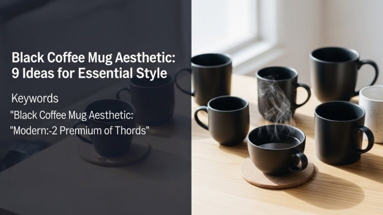 Black Coffee Mug Aesthetic: 9 Ideas for Essential Style