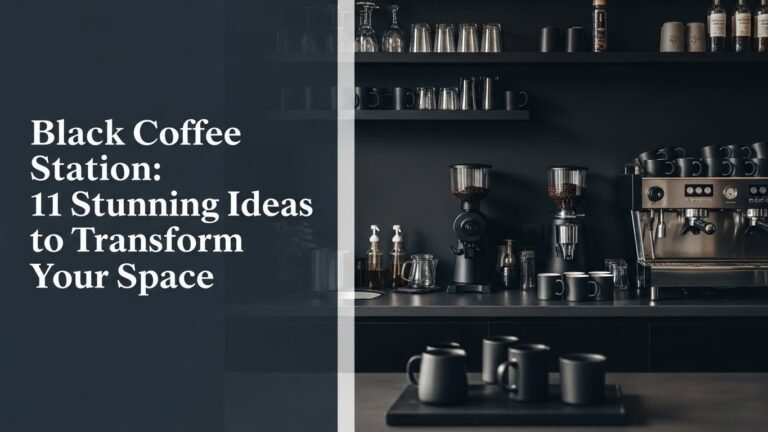 Black Coffee Station: 11 Stunning Ideas to Transform Your Space