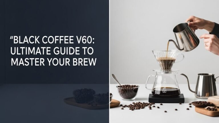 Black Coffee V60: Ultimate Guide to Master Your Brew