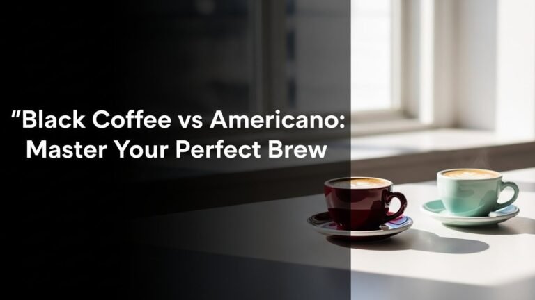 Black Coffee vs Americano: Master Your Perfect Brew