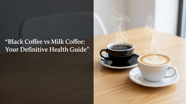 Black Coffee vs Milk Coffee: Your Definitive Health Guide