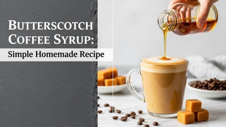 Butterscotch Coffee Syrup: Simple Homemade Recipe