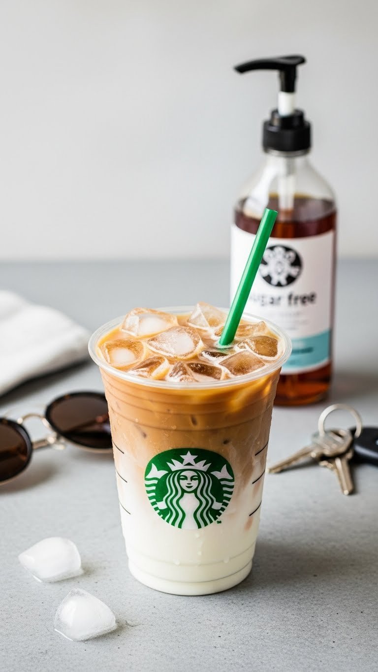 5 Creamy Low Calorie Protein Coffee Recipes For Weight Loss 4 Cinnamon roll protein latte in a clear glass mug with cinnamon stick, vanilla extract and scattered cinnamon bark