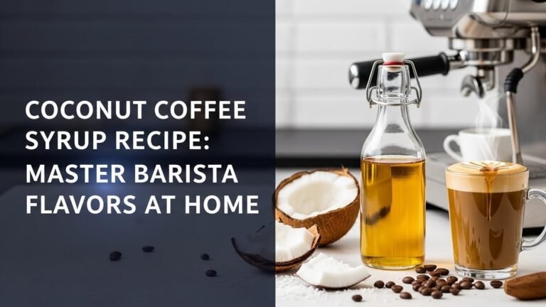Coconut Coffee Syrup Recipe: Master Barista Flavors at Home