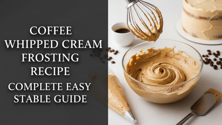 Coffee Whipped Cream Frosting Recipe Complete Easy Stable Guide