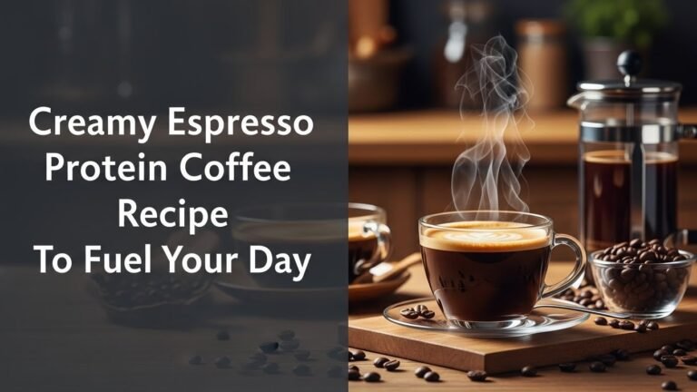 Creamy Espresso Protein Coffee Recipe To Fuel Your Day