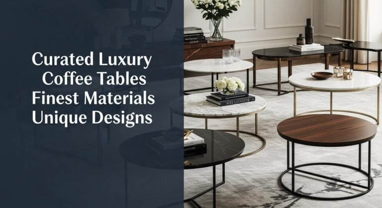 Curated Luxury Coffee Tables Finest Materials Unique Designs