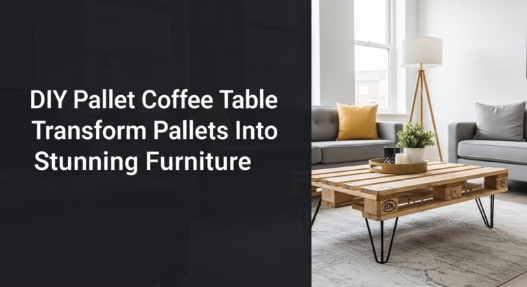 DIY Pallet Coffee Table Transform Pallets Into Stunning Furniture 4 DIY Pallet Coffee Table Transform Pallets Into Stunning Furniture