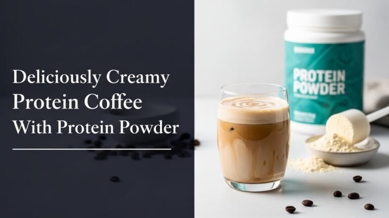 Deliciously Creamy Protein Coffee With Protein Powder