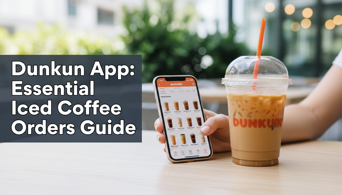 Dunkin App: Essential Iced Coffee Orders Guide For 2025
