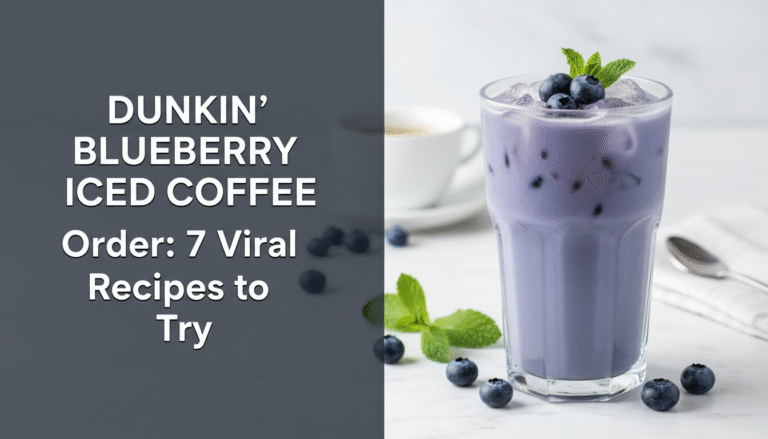 Dunkin Blueberry Iced Coffee Order: 7 Viral Recipes to Try 1 Dunkin Blueberry Iced Coffee Order: 7 Viral Recipes to Try