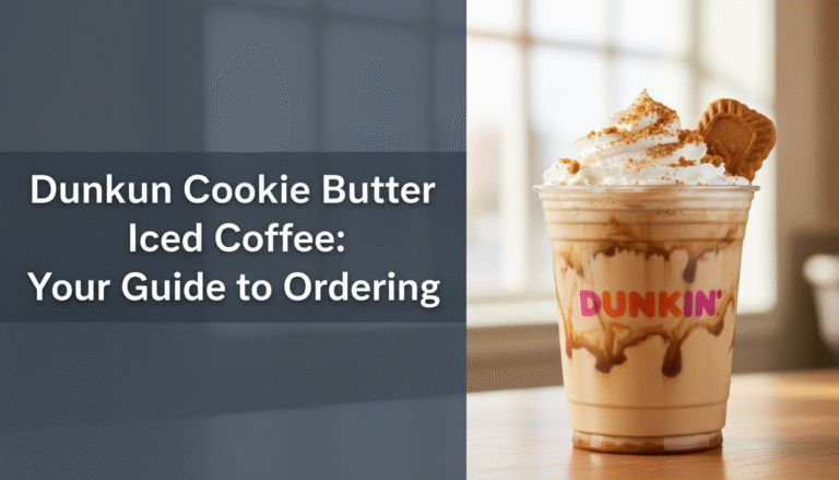 Dunkin Cookie Butter Iced Coffee: Your Guide to Ordering [year]