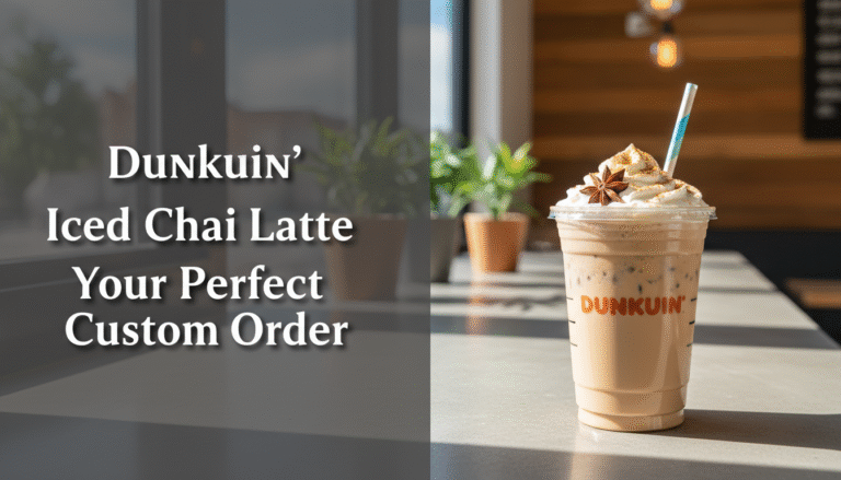 Dunkin Iced Chai Latte Your Perfect Custom Order [year]