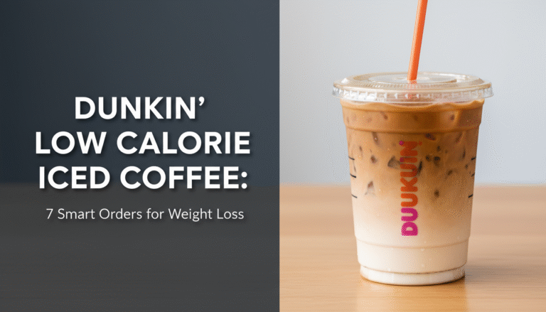 Dunkin' Low Calorie Iced Coffee: 7 Smart Orders for Weight Loss