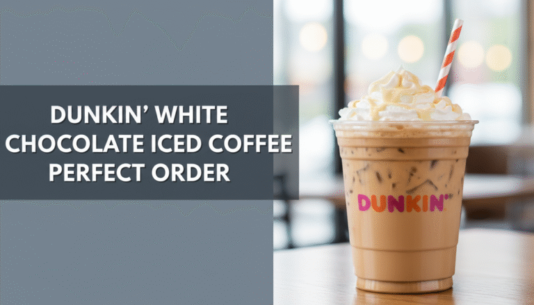 Dunkin' White Chocolate Iced Coffee Perfect Order 3 Dunkin' White Chocolate Iced Coffee Perfect Order