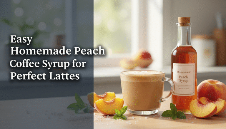 Easy Homemade Peach Coffee Syrup for Perfect Lattes 7 Easy Homemade Peach Coffee Syrup for Perfect Lattes