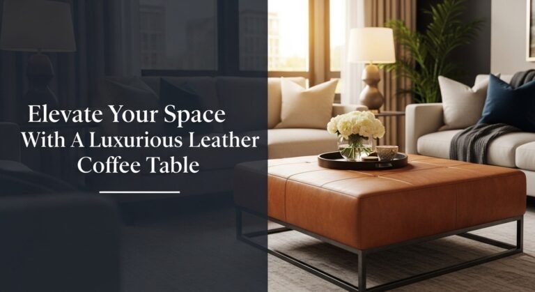 Elevate Your Space With A Luxurious Leather Coffee Table