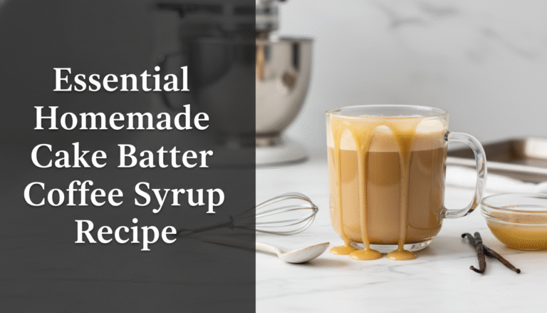 Essential Homemade Cake Batter Coffee Syrup Recipe