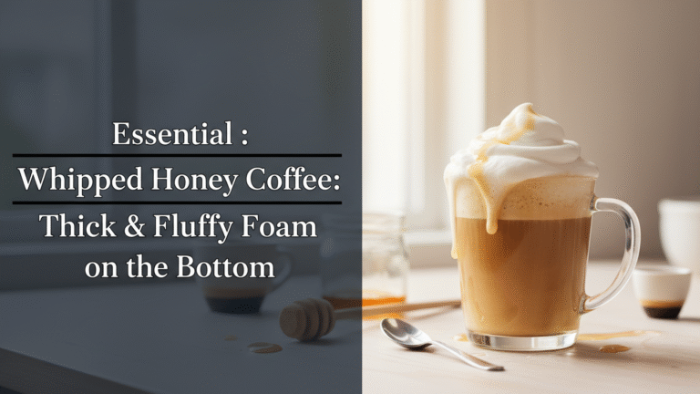 Essential Whipped Honey Coffee: Thick & Fluffy Foam