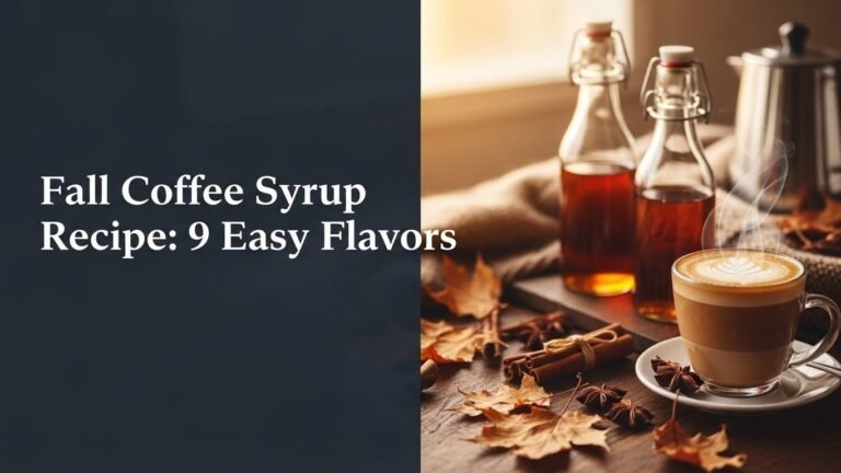 Fall Coffee Syrup Recipe: 9 Easy Flavors for [year]