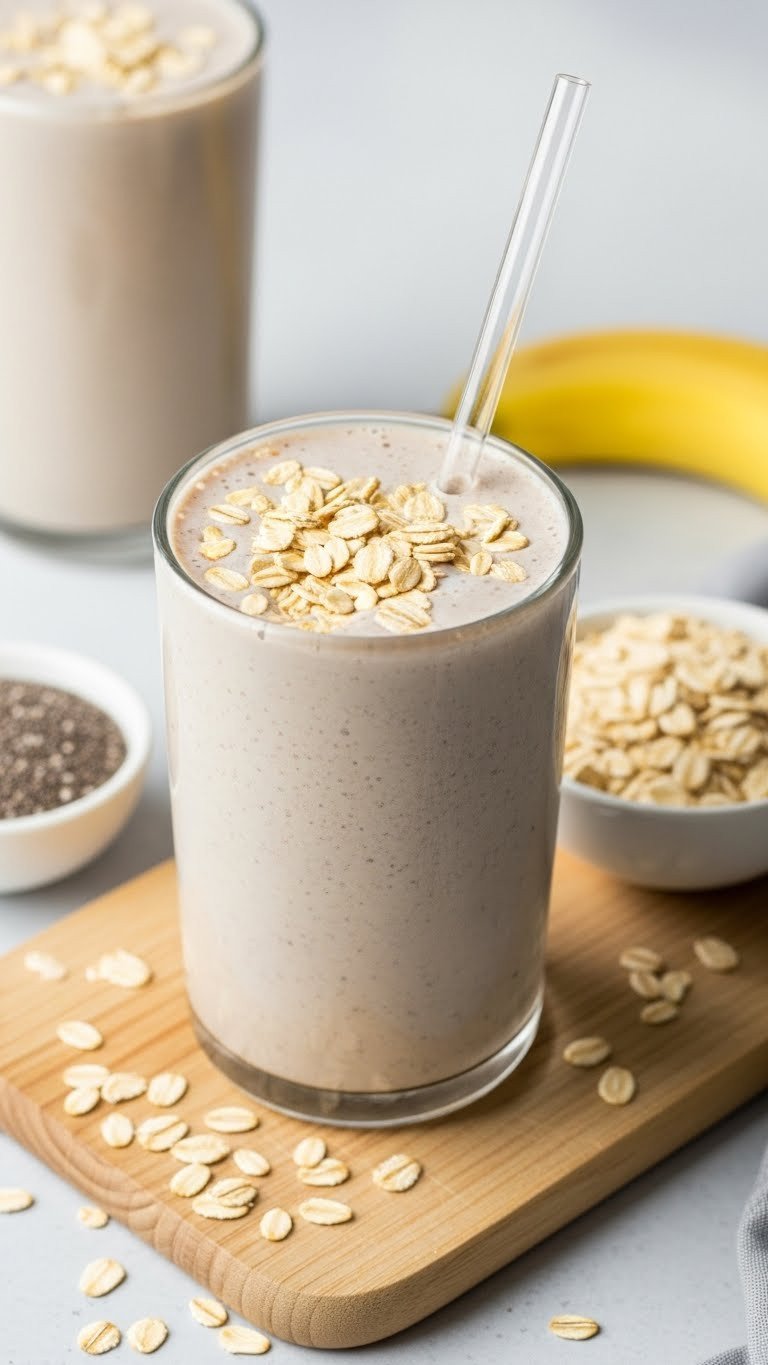 Genius Protein Coffee Meal Replacement Hacks You Need 5 Fiber complex carb hack protein coffee in a glass on light wood cutting board