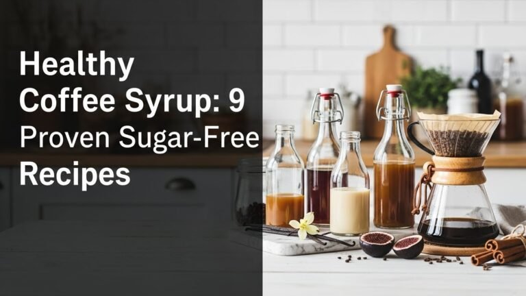 Healthy Coffee Syrup: 9 Proven Sugar-Free Recipes