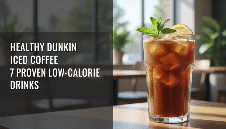 Healthy Dunkin Iced Coffee 7 Proven Low-Calorie Drinks