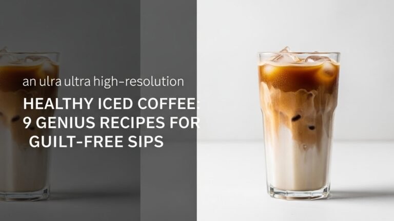 Healthy Iced Coffee: 9 Genius Recipes for Guilt-Free Sips