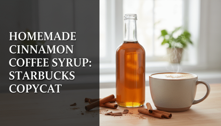 Homemade Cinnamon Coffee Syrup: Starbucks Copycat