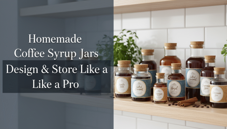 Homemade Coffee Syrup Jars: Design & Store Like a Pro