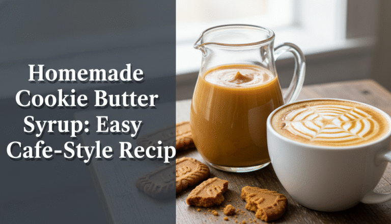 Homemade Cookie Butter Syrup: Easy Cafe-Style Recipe