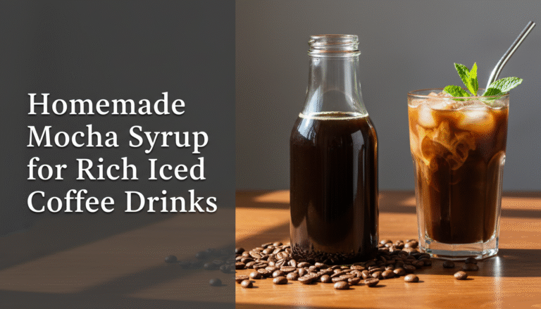 Homemade Mocha Syrup for Rich Iced Coffee Drinks