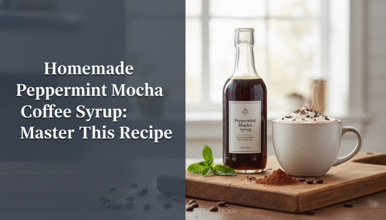 Homemade Peppermint Mocha Coffee Syrup: Master This Recipe