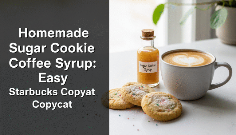 Homemade Sugar Cookie Coffee Syrup: Easy Starbucks Copycat