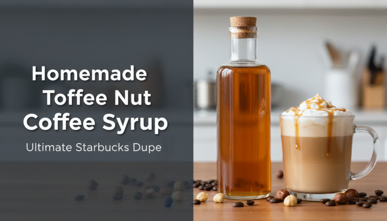 Homemade Toffee Nut Coffee Syrup: Ultimate Starbucks Dupe