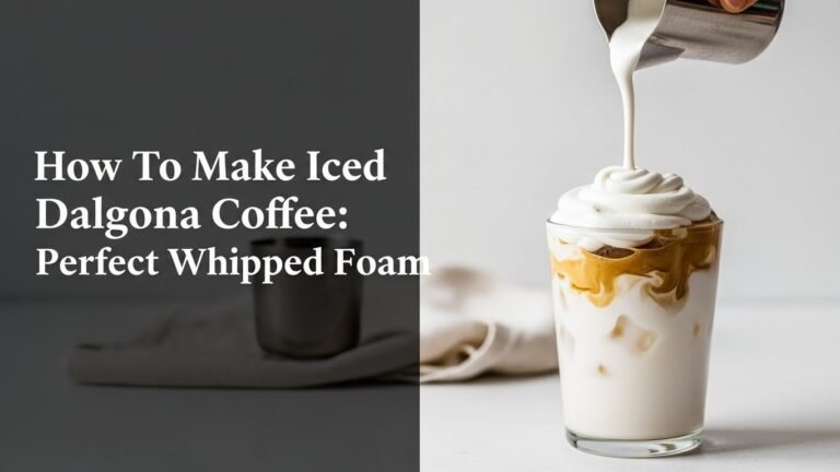 How To Make Iced Dalgona Coffee: Perfect Whipped Foam