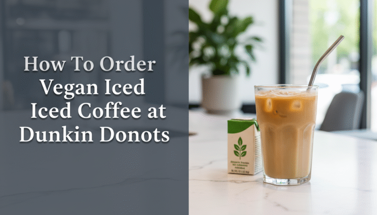 How To Order Vegan Iced Coffee at Dunkin Donuts in [year]