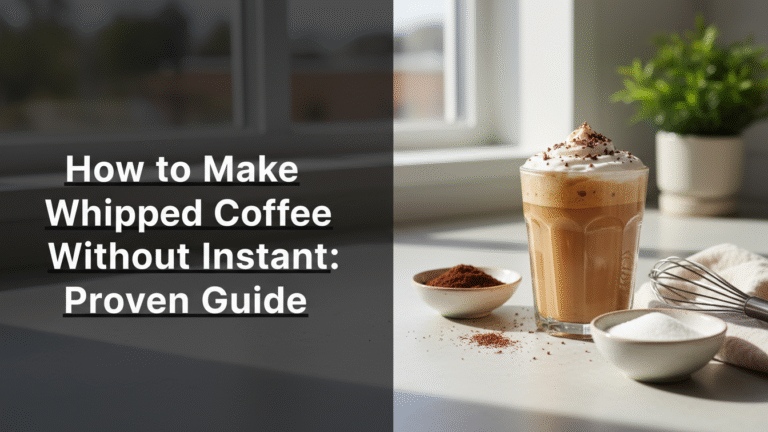 How to Make Whipped Coffee Without Instant: Proven Guide