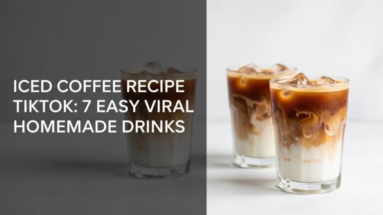 Iced Coffee Recipe TikTok: 7 Easy Viral Homemade Drinks