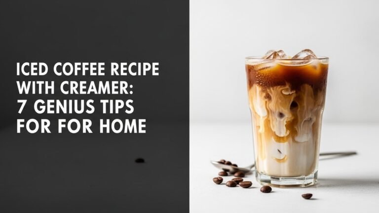 Iced Coffee Recipe with Creamer: 7 Genius Tips for Home